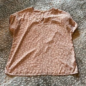 Pink and white flower shirt